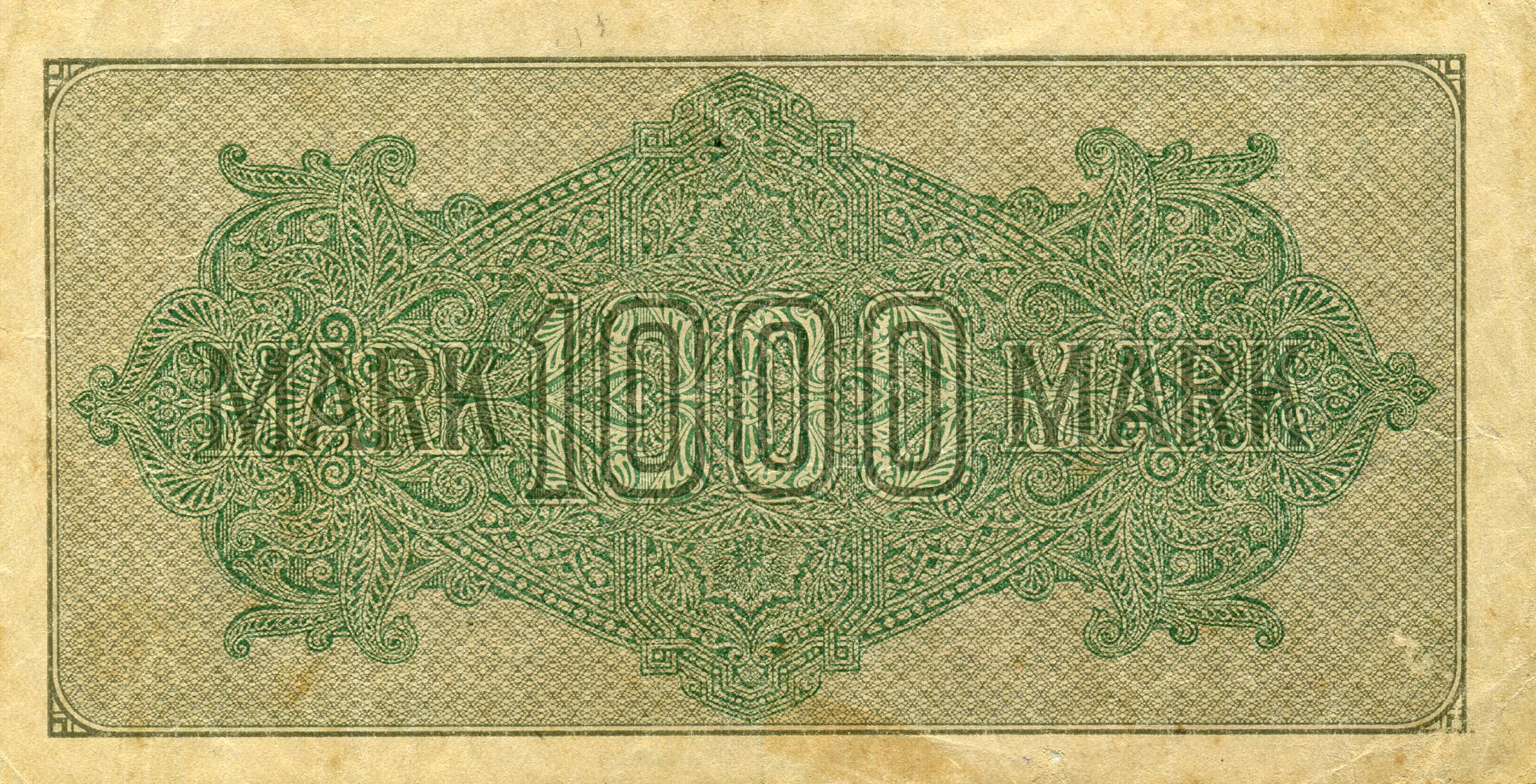 1000 марок 15 сентября 1922 года. Реверс. Реферат Рефератович.