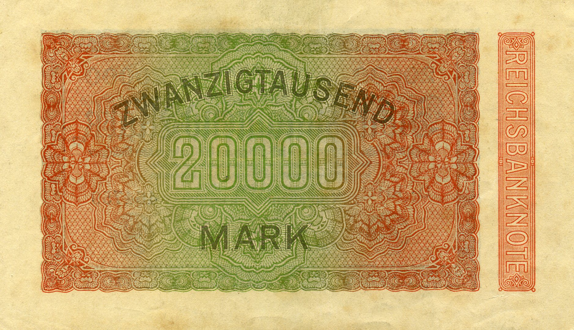 20000 марок 20 февраля 1923 года. Реверс. Реферат Рефератович.